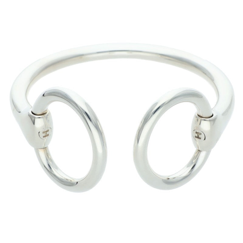 HERMES Nausicaa Silver Bangle Size ONE SIZE