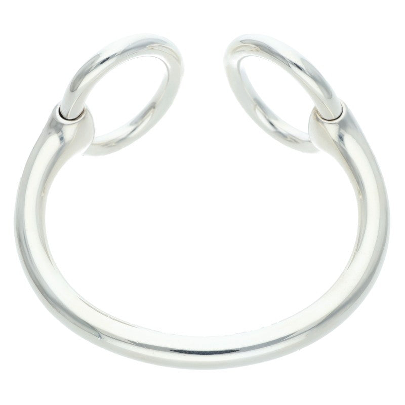 HERMES Nausicaa Silver Bangle Size ONE SIZE
