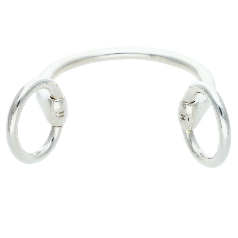 HERMES Nausicaa Silver Bangle Size ONE SIZE