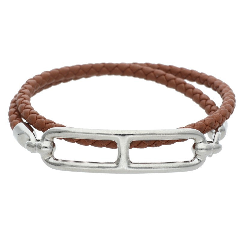 HERMES Roulis Double Tour Braided Leather Size ONE SIZE