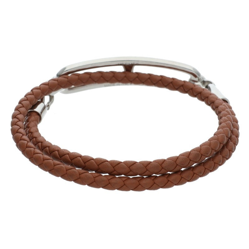 HERMES Roulis Double Tour Braided Leather Size ONE SIZE