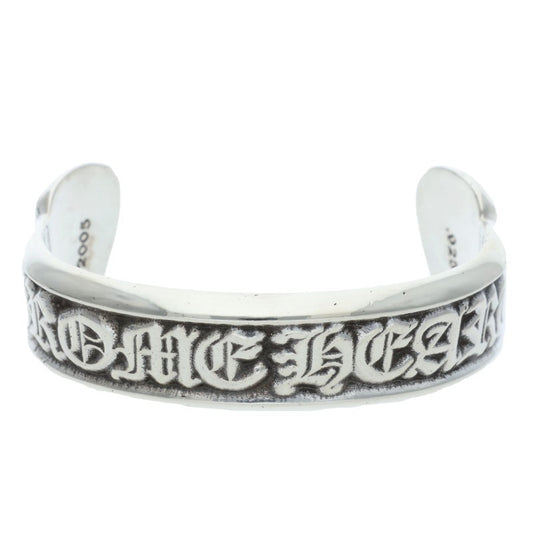 Chrome Hearts CH SCROLL LABEL Silver Cuff Size ONE SIZE