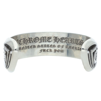Chrome Hearts CH SCROLL LABEL Silver Cuff