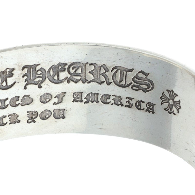 Chrome Hearts CH SCROLL LABEL Silver Cuff