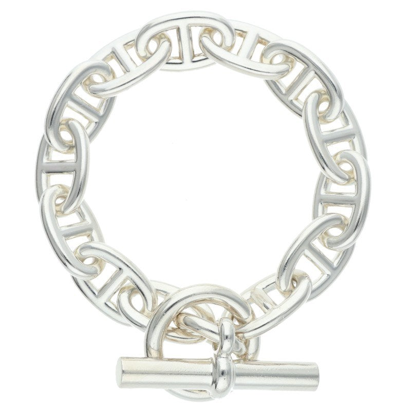 HERMES Chaine d'Ancre TGM Silver Bracelet 925 Size ONE SIZE