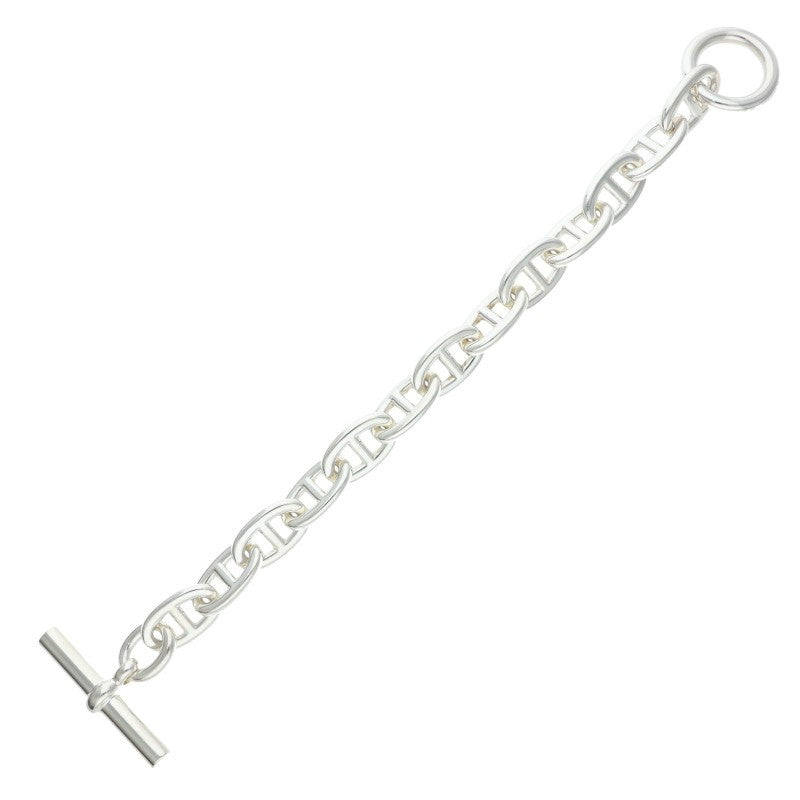 HERMES Chaine d'Ancre TGM Silver Bracelet 925 Size ONE SIZE