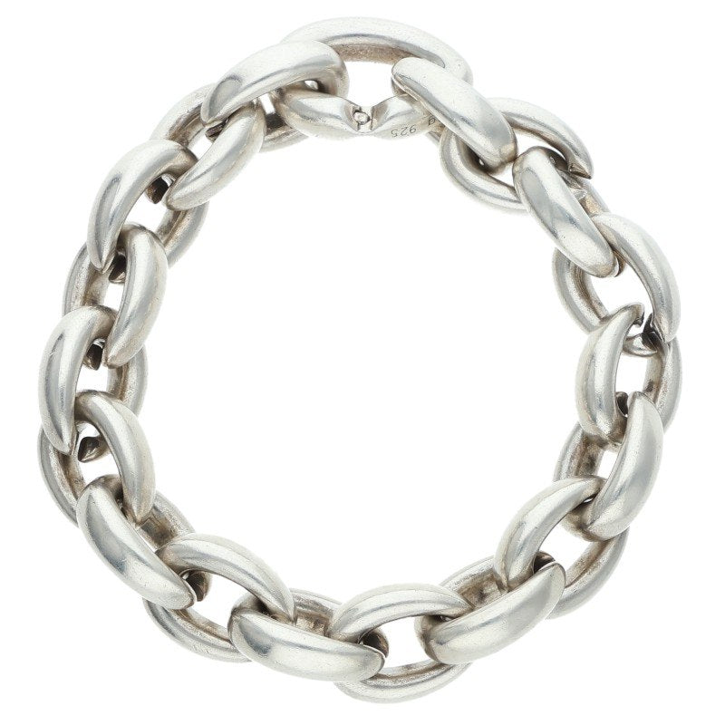 HERMES Acrobate MM Silver Bracelet Size ONE SIZE