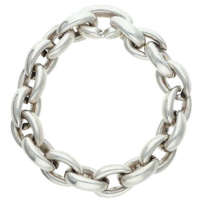 HERMES Acrobate MM Silver Bracelet Size ONE SIZE