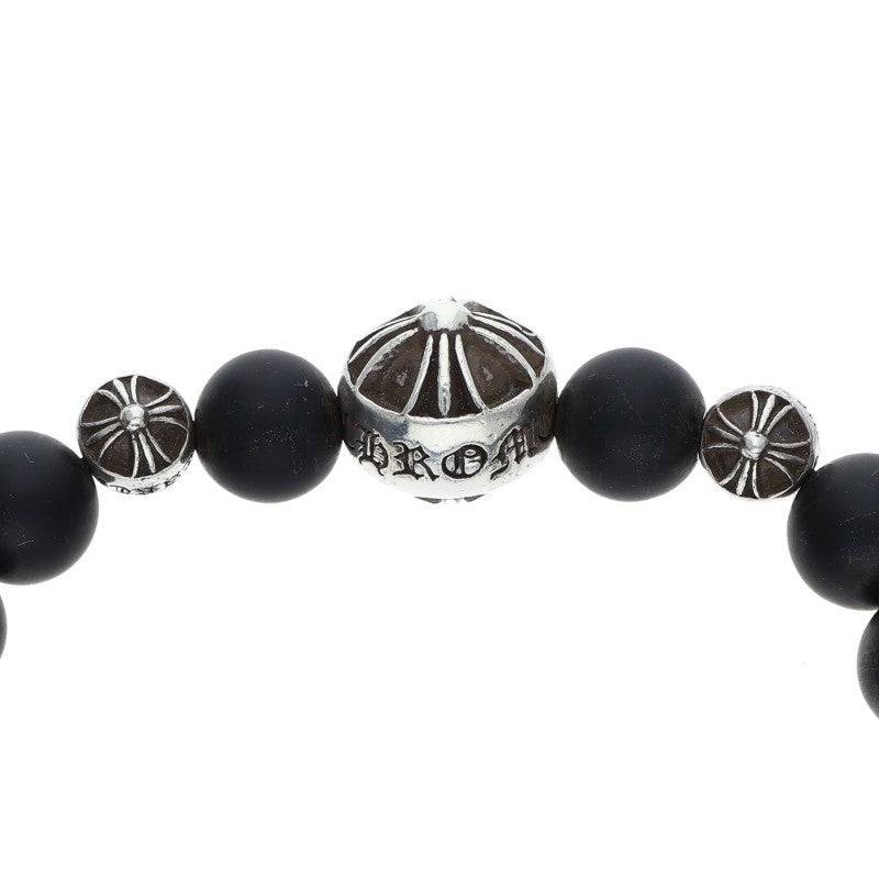 Chrome Hearts 8mm Onyx Bead Bracelet Black