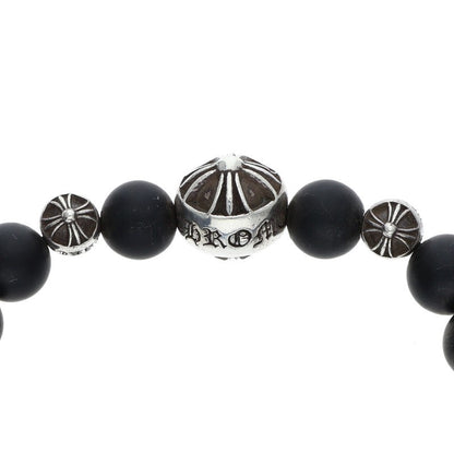 Chrome Hearts 8mm Onyx Bead Bracelet Black