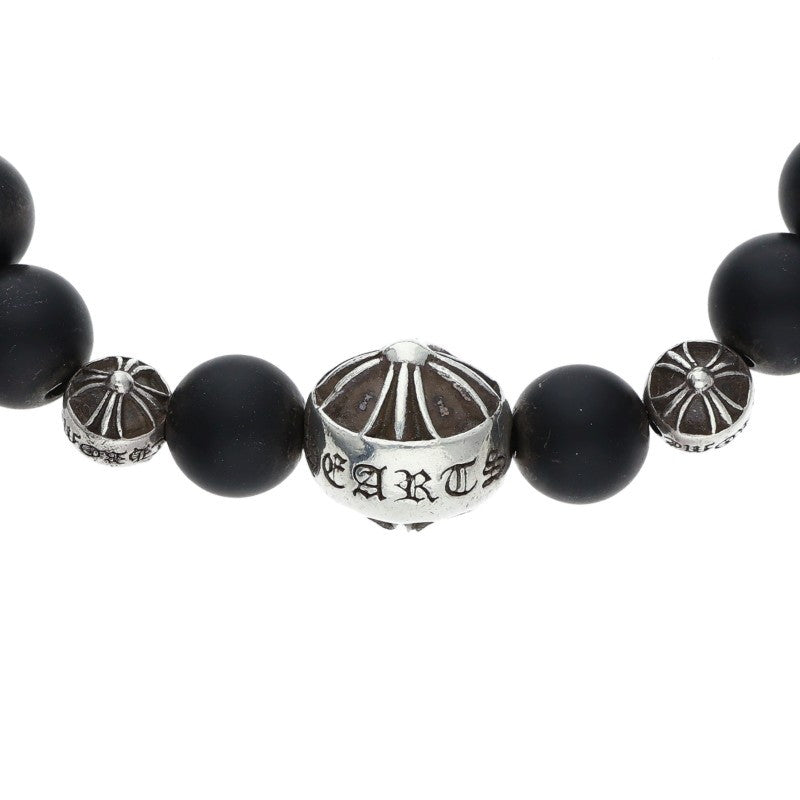 Chrome Hearts 8mm Onyx Bead Bracelet Black