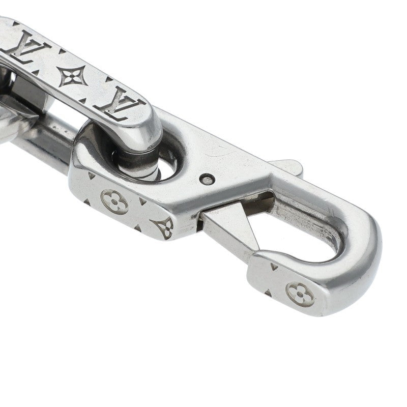 Louis Vuitton Monogram Engraved Chain Bracelet (Silver 45.67g)