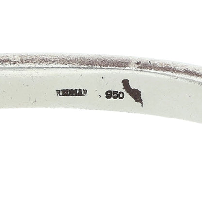REDMAN Half Round Silver Bangle Size ONE SIZE