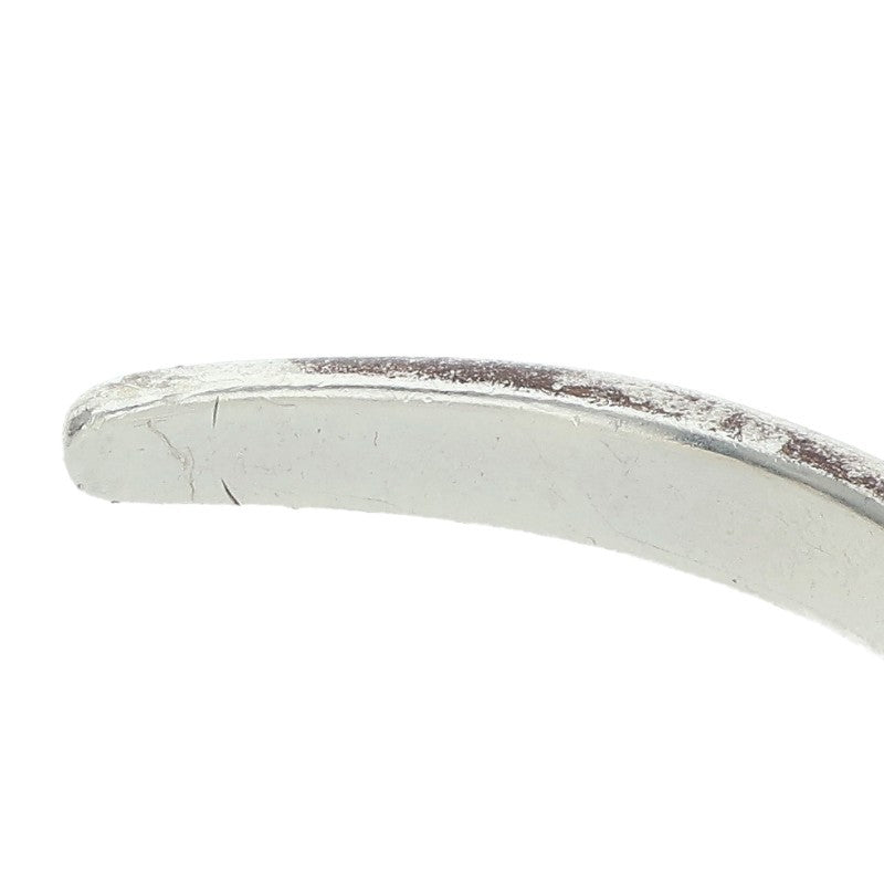 REDMAN Half Round Silver Bangle Size ONE SIZE