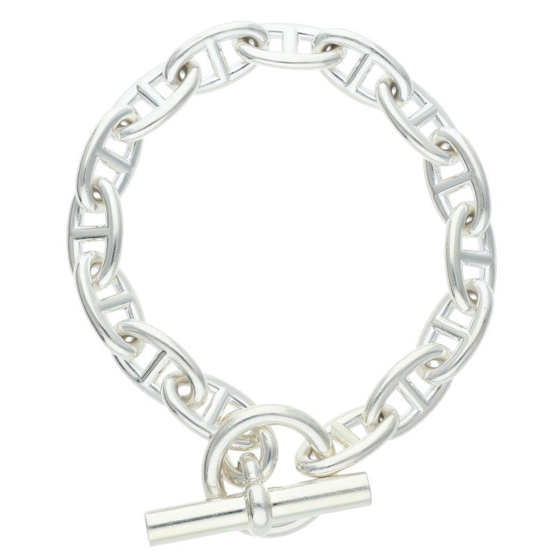 HERMES Chaine d'Ancre GM Silver Bracelet Size ONE SIZE