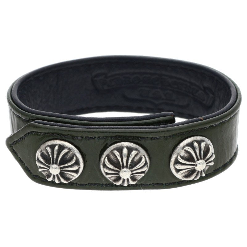 Chrome Hearts 3BTN 2SNP Crossball Leather Size ONE SIZE