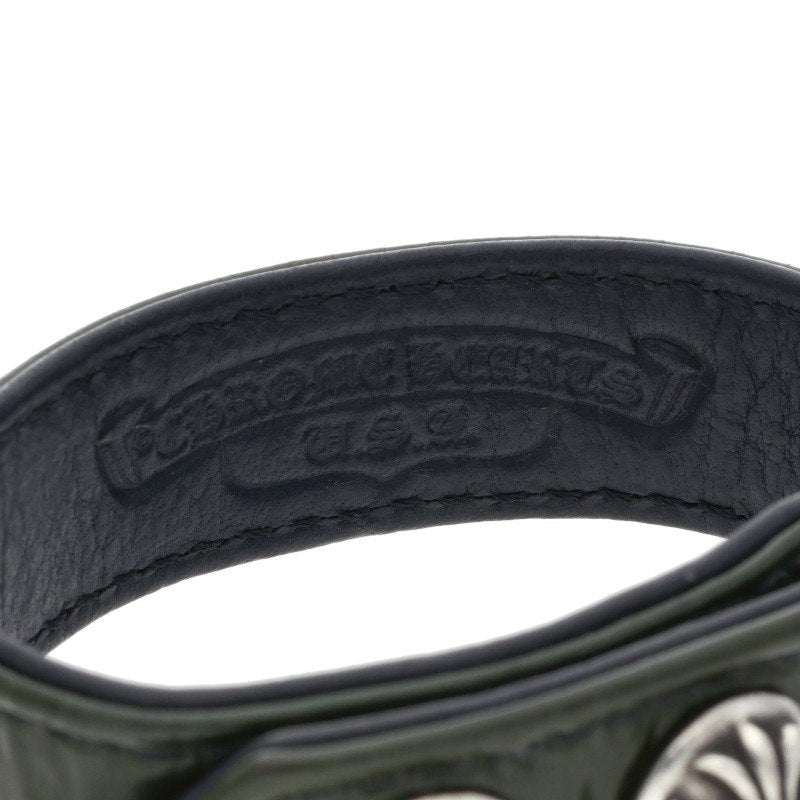 Chrome Hearts 3BTN 2SNP Crossball Leather Size ONE SIZE