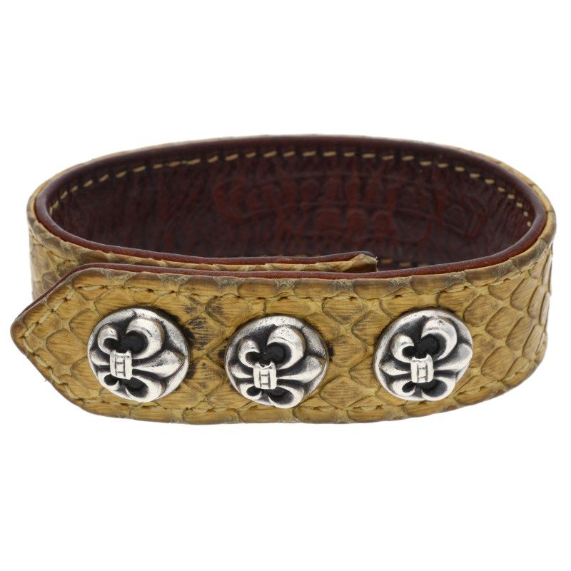 Chrome Hearts BS Fleur Ball 3BTN 2SNP Python Size ONE SIZE