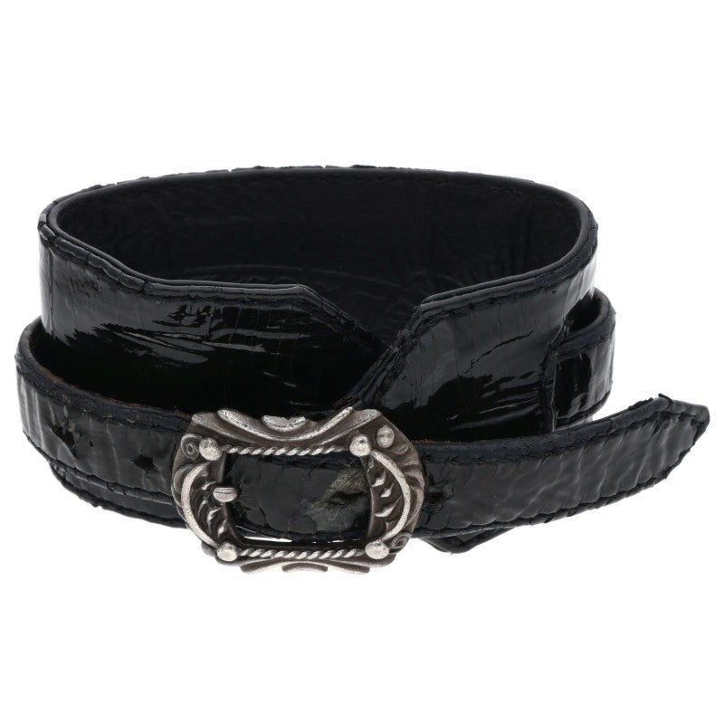 Chrome Hearts RR TINY BUCKLE Patent Alligator