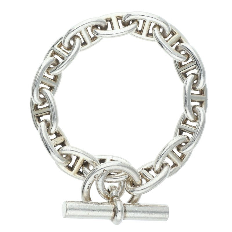 HERMES Chaine d'Ancre MM Silver Bracelet Size ONE SIZE