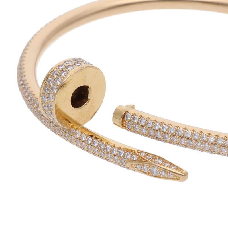 Cartier Juste Un Clou K18YG Diamond Bracelet Size ONE SIZE