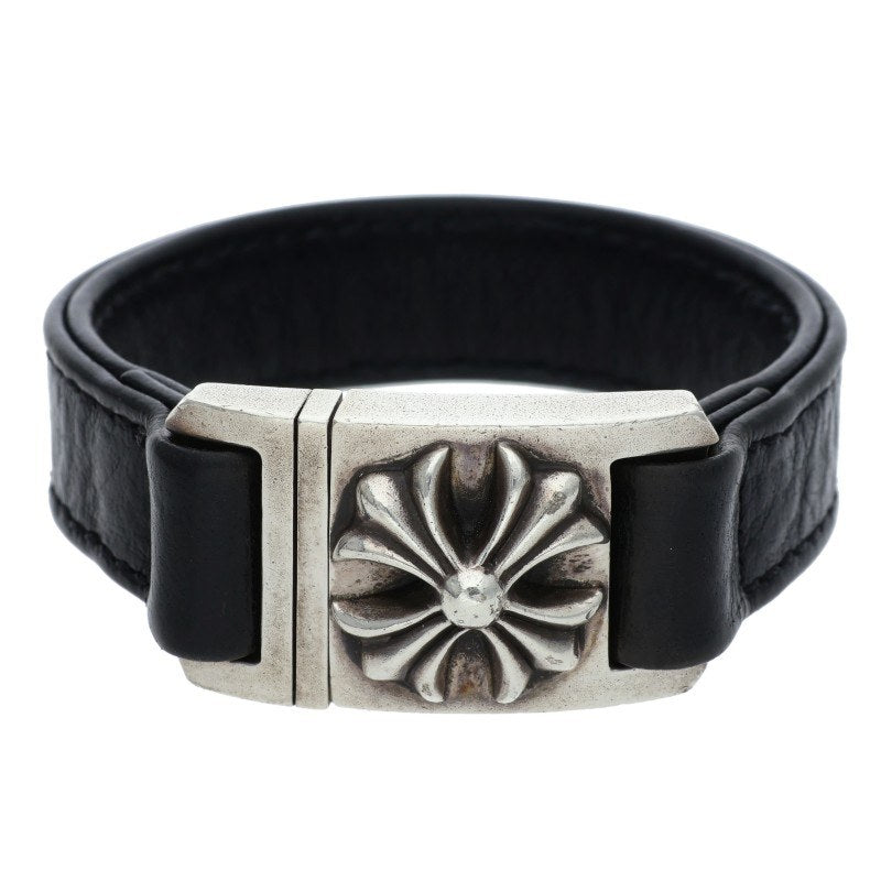 Chrome Hearts Harness Clasp Leather Bracelet Size ONE SIZE