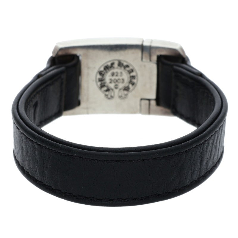 Chrome Hearts Harness Clasp Leather Bracelet Size ONE SIZE