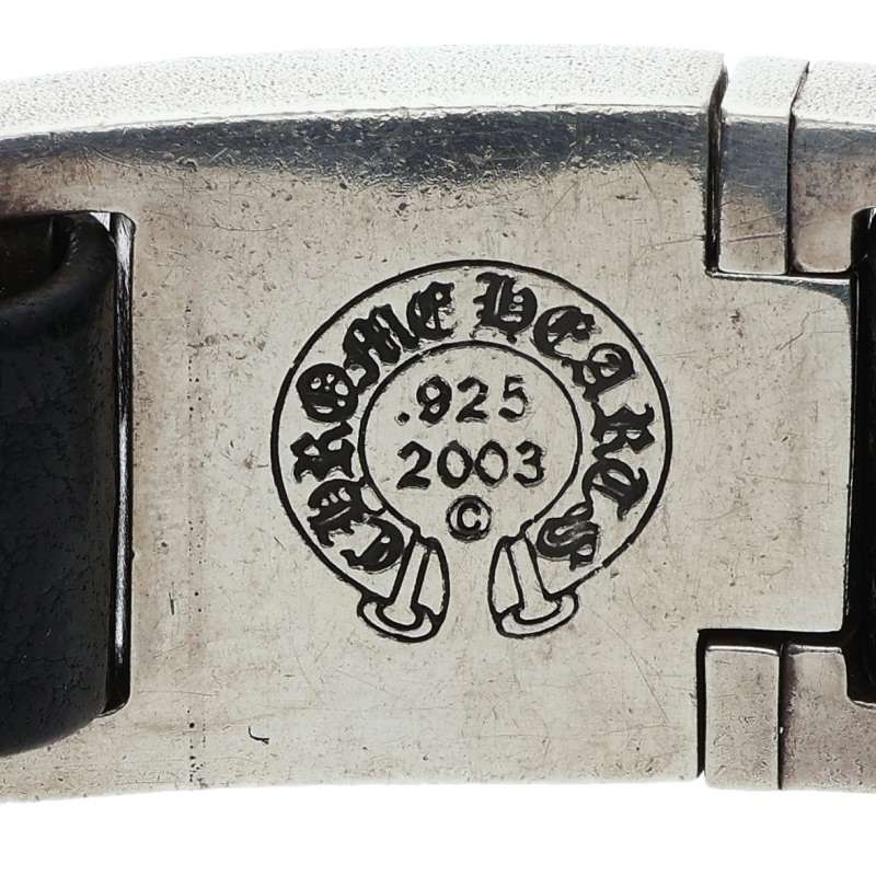 Chrome Hearts Harness Clasp Leather Bracelet Size ONE SIZE