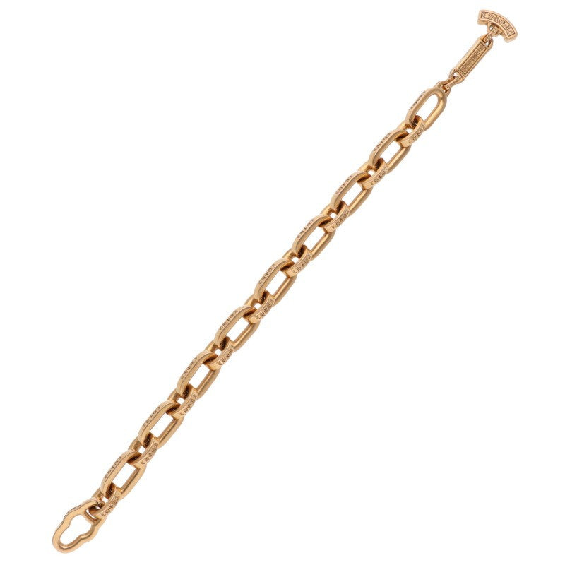 Chrome Hearts 22K Paper E Chain Gold Bracelet Size Yellow