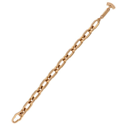 Chrome Hearts 22K Paper E Chain Gold Bracelet Size Yellow