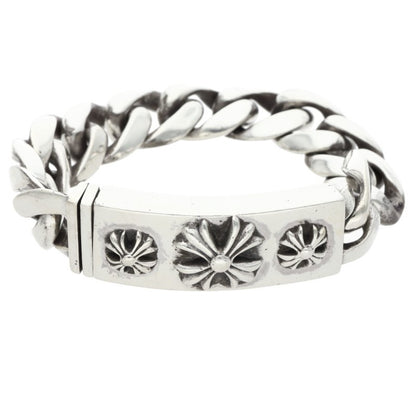 Chrome Hearts 3CHX ID Silver Bracelet