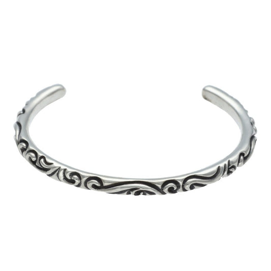 Chrome Hearts Scroll Band Silver Bangle Size ONE SIZE