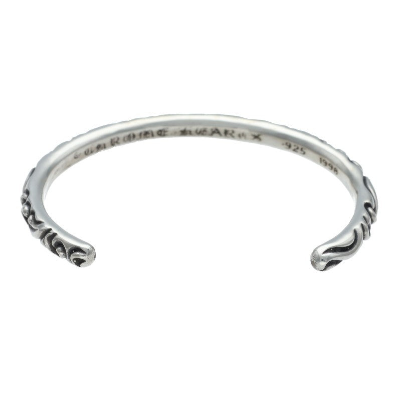 Chrome Hearts Scroll Band Silver Bangle