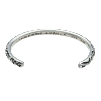 Chrome Hearts Scroll Band Silver Bangle