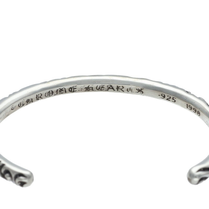Chrome Hearts Scroll Band Silver Bangle