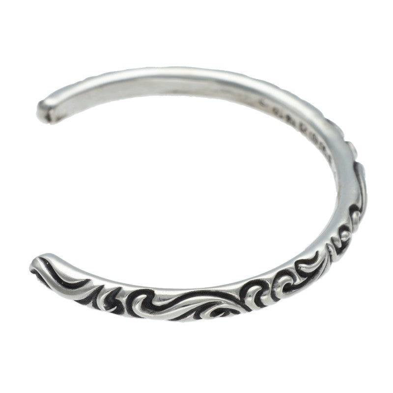 Chrome Hearts Scroll Band Silver Bangle