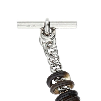 HERMES Theoreme Metal Buffalo Horn Bracelet Size ONE SIZE