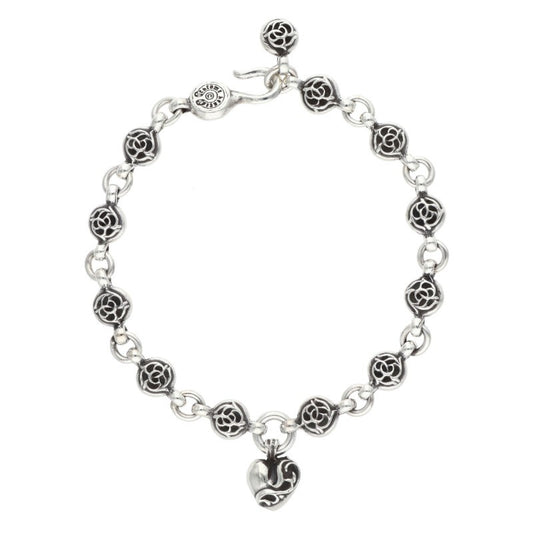 Chrome Hearts #1 Floral Ball Heart Bracelet Size ONE SIZE
