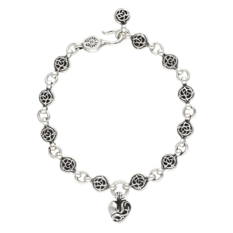 Chrome Hearts #1 Floral Ball Heart Bracelet