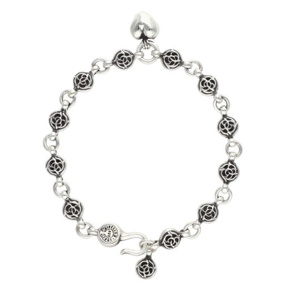 Chrome Hearts #1 Floral Ball Heart Bracelet Size ONE SIZE