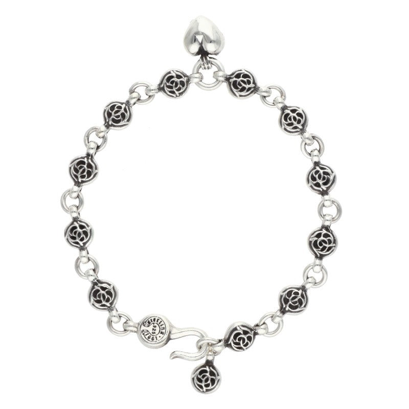 Chrome Hearts #1 Floral Ball Heart Bracelet