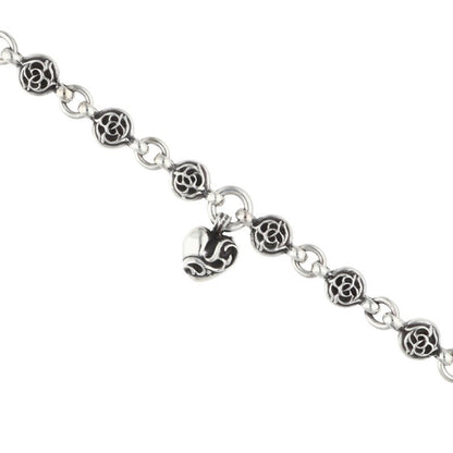 Chrome Hearts #1 Floral Ball Heart Bracelet Size ONE SIZE