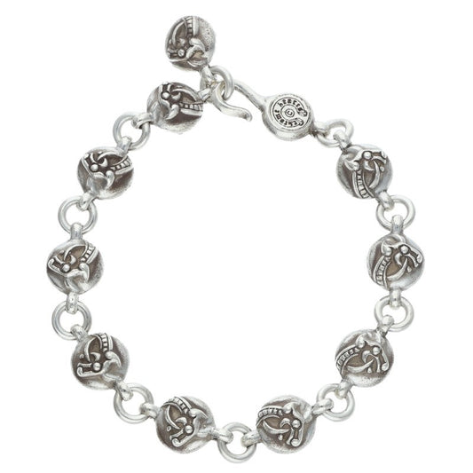 Chrome Hearts #2 Celtic Ball Silver Bracelet Size ONE SIZE