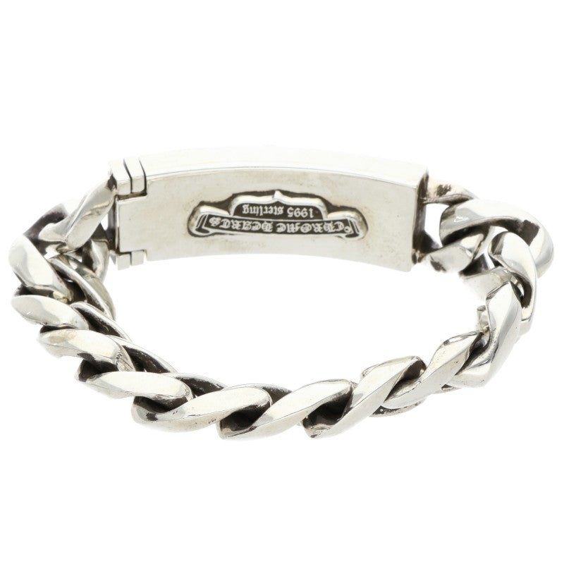 Chrome Hearts Dagger ID Classic Link Bracelet Size Silver