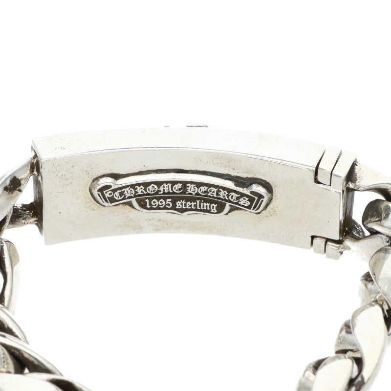 Chrome Hearts Dagger ID Classic Link Bracelet Size Silver