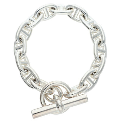 HERMES Chaine d'Ancre MM Silver Bracelet Size ONE SIZE