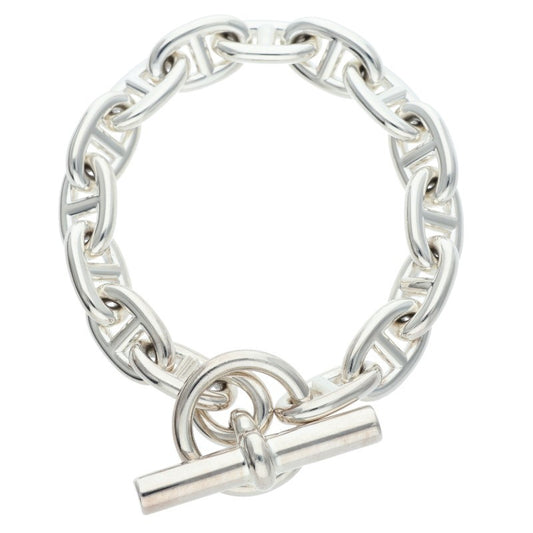 HERMES Chaine d'Ancre MM Silver Bracelet Size ONE SIZE