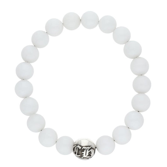 Chrome Hearts 10mm White Silver Bead Bracelet Size ONE SIZE