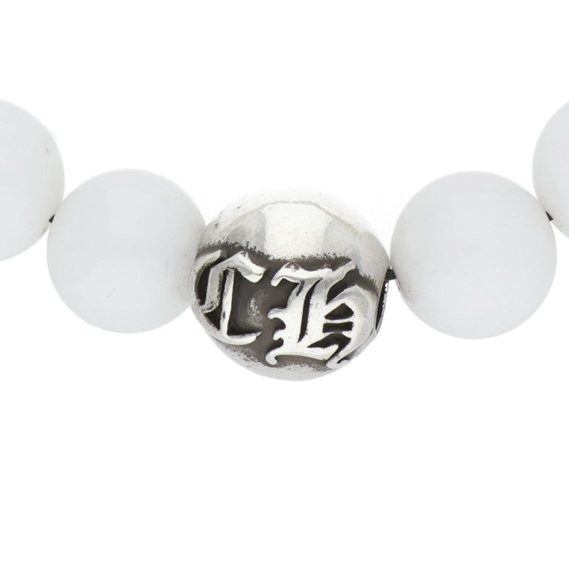 Chrome Hearts 10mm White Silver Bead Bracelet