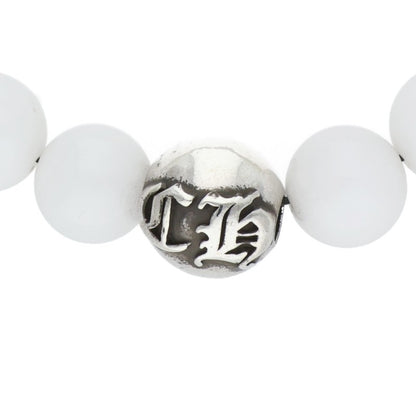 Chrome Hearts 10mm White Silver Bead Bracelet